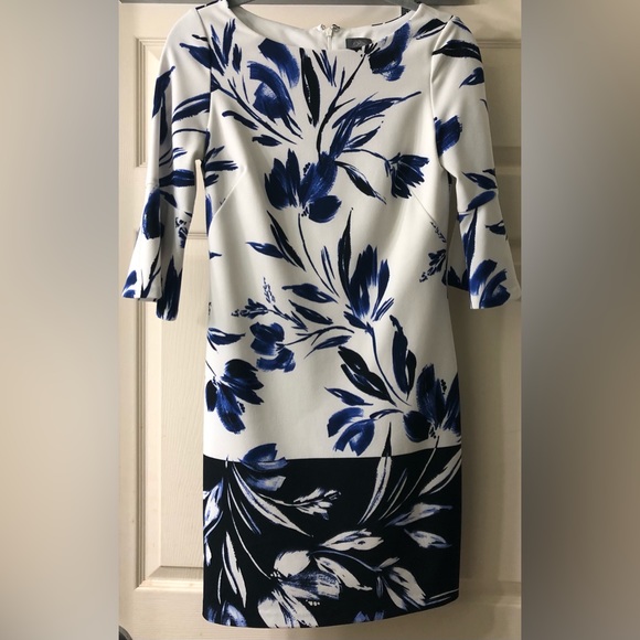 Vince Camuto Blue & White Floral Dress - Picture 5 of 5